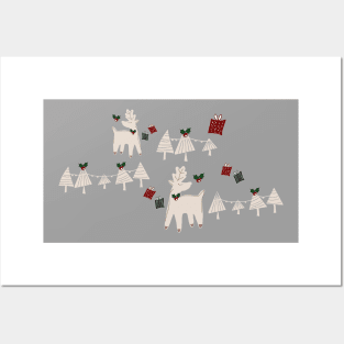 Christmas Reindeer Posters and Art